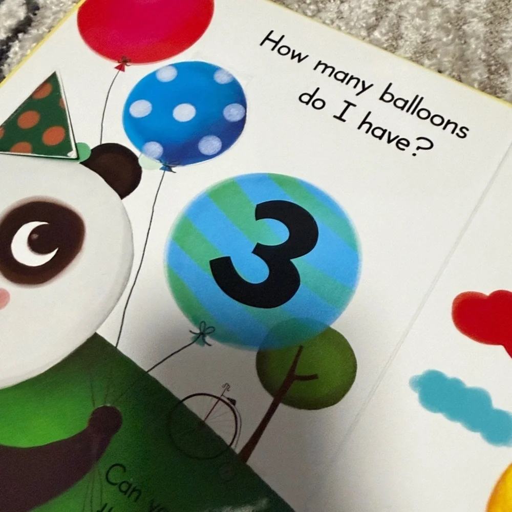 Count With Panda Lift-the-Flap Book - Yellow Cover